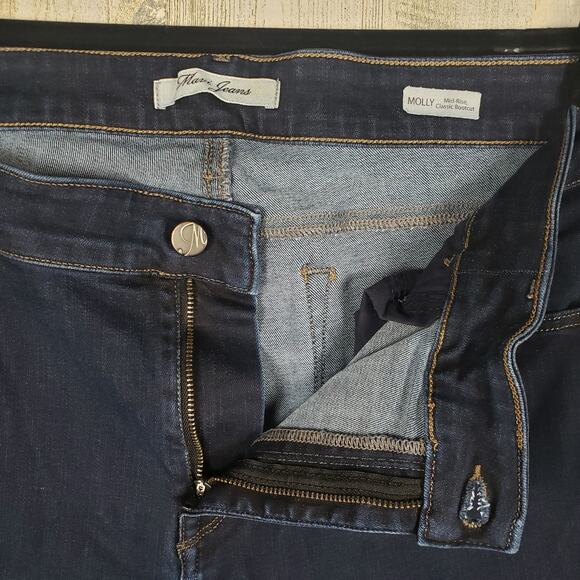 Mavi Jeans Dark Wash Blue Denim Molly Mid-Rise Bootcut Jeans Women's Size 18/30 - Picture 5 of 11